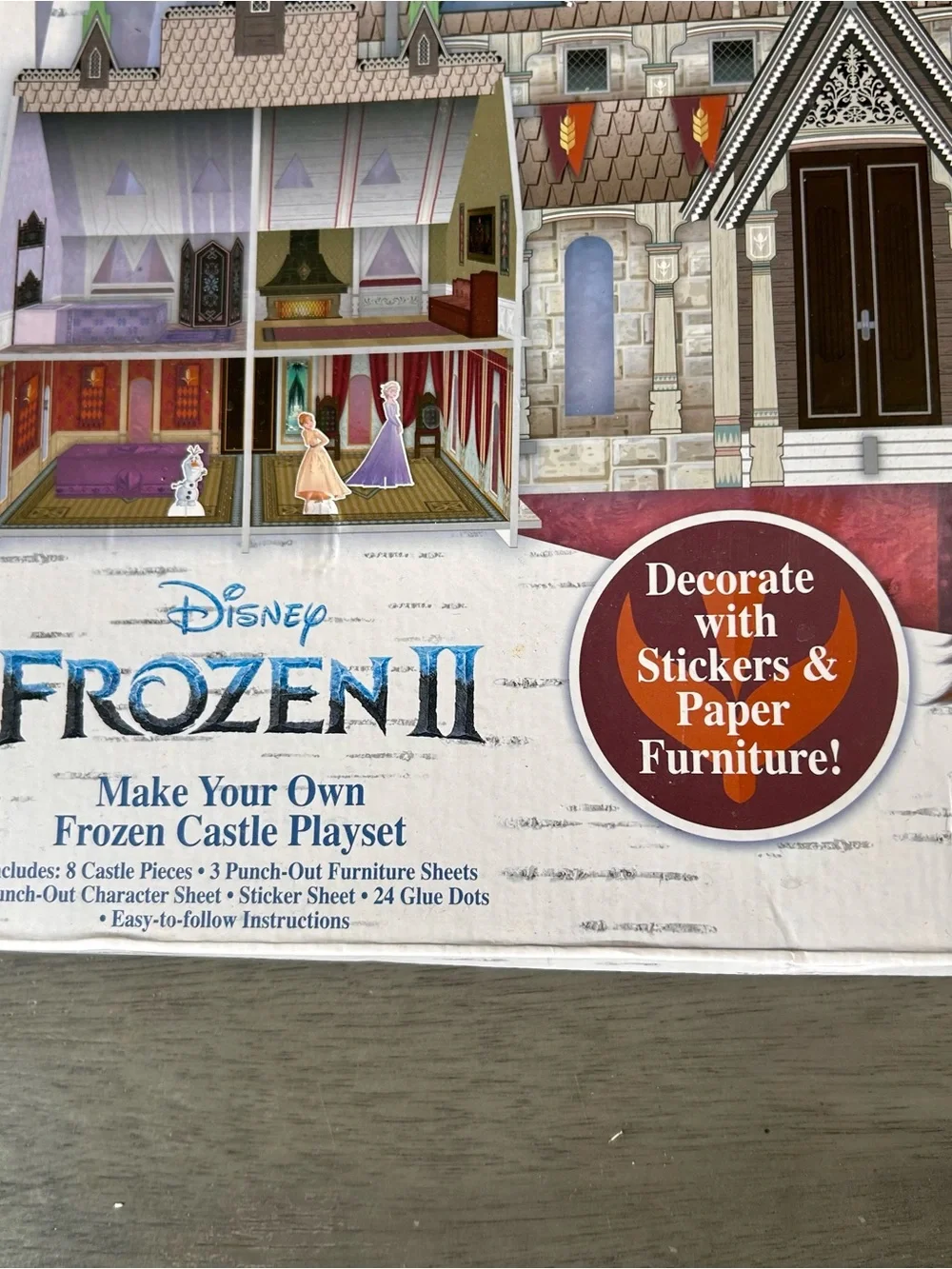 Disney Frozen II Castle Playset with Purple, Pink & Cream Accents